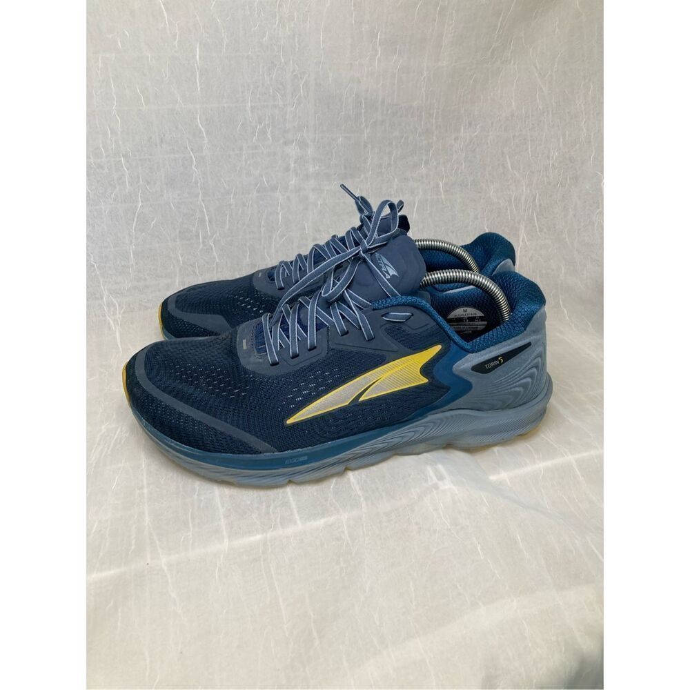 Altra Shoes Mens Size 12 Torin 5 Running Sneakers Majolica Blue Yellow Walking Z
